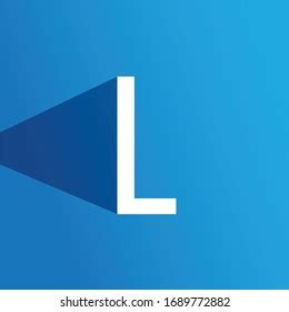 White Letter L On Blue Background Stock Vector (Royalty Free) 1689772882 | Shutterstock