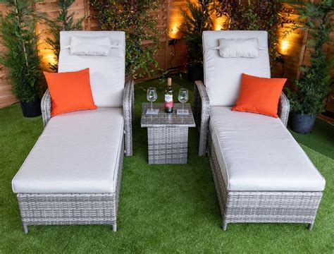 Rattan Garden Sun Loungers | Best Quality Outdoor Sun Loungers | Rattan Garden Furniture Sun ...