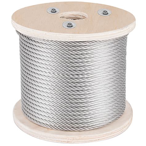 3/8 Stainless Steel Cable Wire Rope 7x19 Type 304 (100 Feet) Ca | VEVOR CA