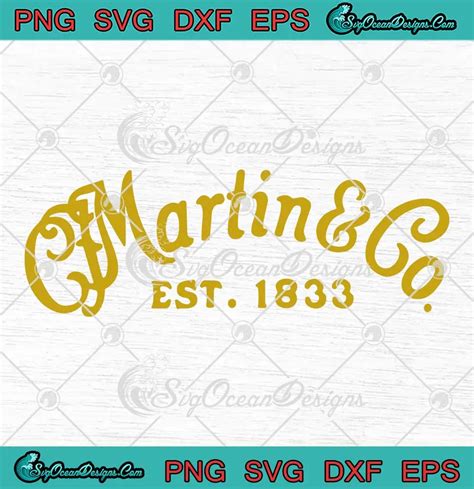 Martin Guitar Co American Legend SVG - Martin Guitars Retro SVG PNG ...