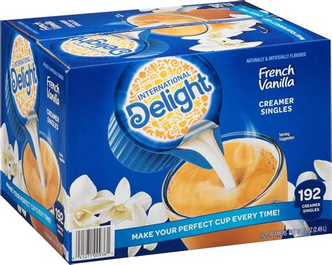 International Delight French Vanilla, 192 unidades de cremas de café de una sola porción, valor ...