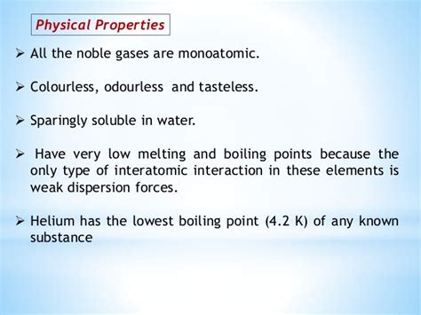 Amazing facts about noble gases...........