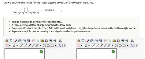 Solved Draw a structural formula for the major organic | Chegg.com