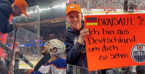 Draisaitl shares touching moment with Oilers fan from Germany (VIDEO ...