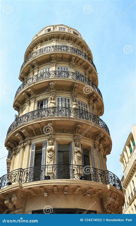 Traditional French Haussmann Architecture And Residential Building In ...