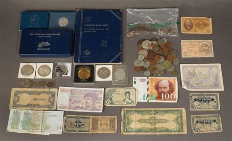 Lot - Collection of Coins and Currency