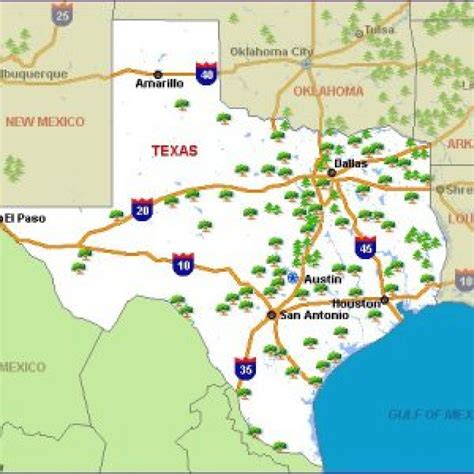 Texas State Parks Map - Printable Map