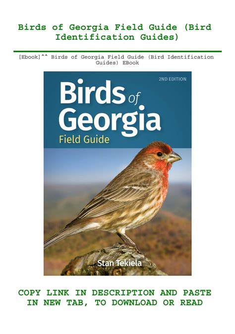 [Ebook]^^ Birds of Georgia Field Guide (Bird Identification Guides) EBook