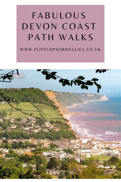 coast path view of Sidmouth in Devon Devon Coast, Sidmouth, South West Coast Path, Great Walks ...