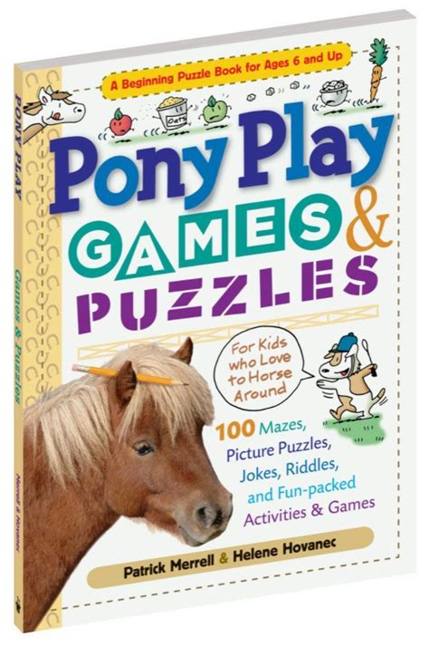 Pony Play Games & Puzzles Book in 2022 | Puzzle books, Puzzles for kids ...