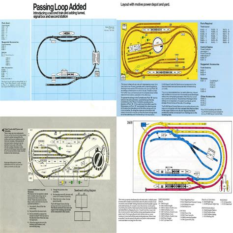 Hornby Track Plans OO gauge 00 scale model railway 130 layouts guides scenery | eBay