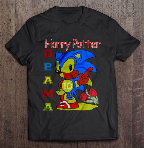 Harry Potter Obama Sonic Version T-Shirts, Hoodies, SVG & PNG | TeeHerivar