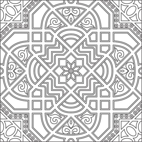 Clipart - Black And White Geometric Line Art