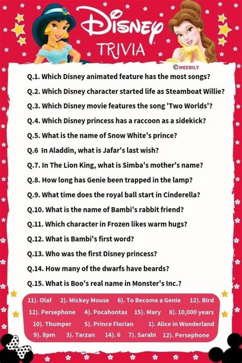 Pin on Disney movie trivia