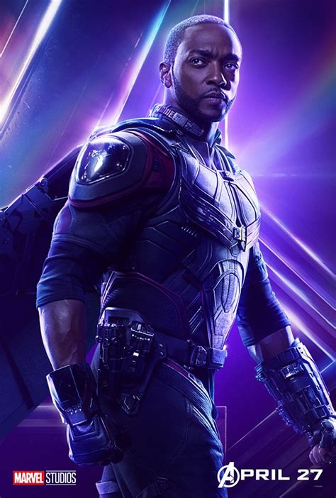 Anthony Mackie as Falcon / Sam Wilson from Avengers: Infinity War ...