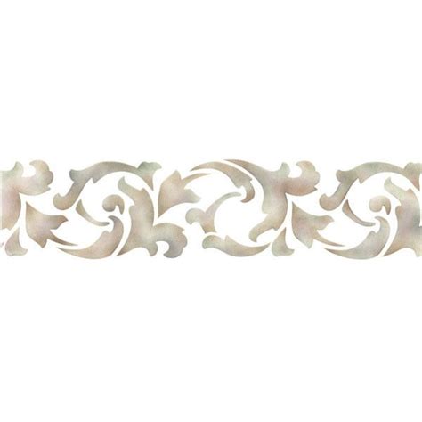 Border Stencils | Scrolling Border Stencil | Royal Design Studio | Stencil painting on walls ...