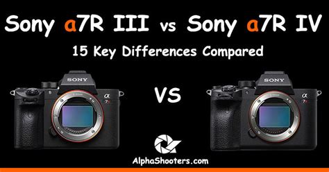 Sony a7R III vs a7R IV - 15 Key Differences Compared - Alpha Shooters