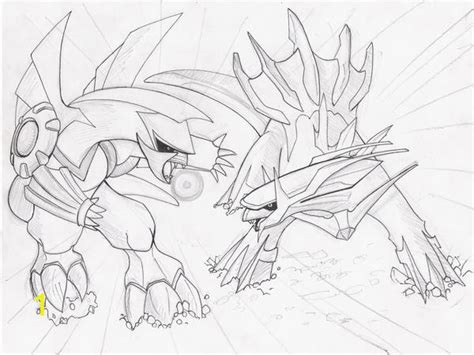 Palkia And Dialga Coloring Pages