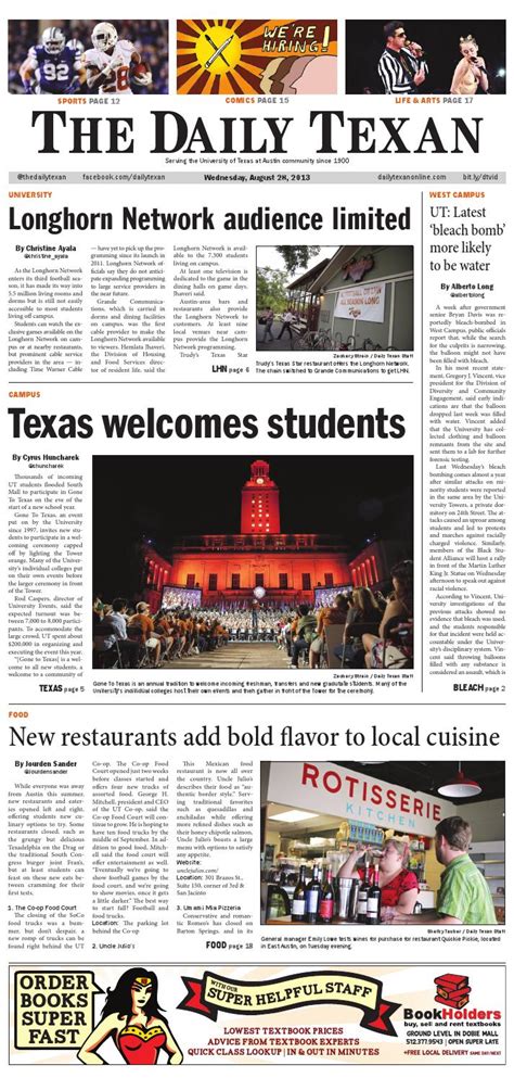 The Daily Texan 2013-08-28 by The Daily Texan - Issuu