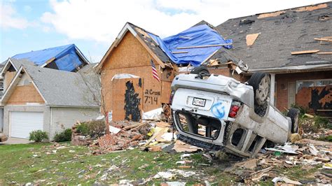 Tornado Destroying Buildings