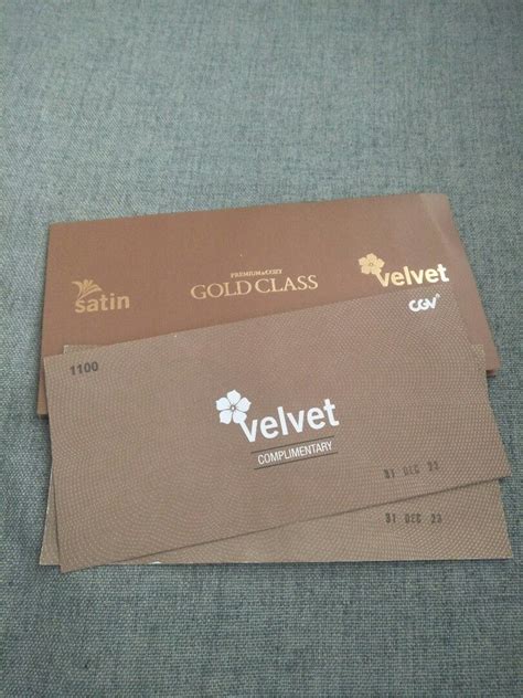 Tiket Bioskop CGV VELVET CLASS on Carousell