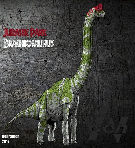 Jurassic Park: Brachiosaurus ( new art !) by HellraptorStudios | Jurassic park, Jurassic ...