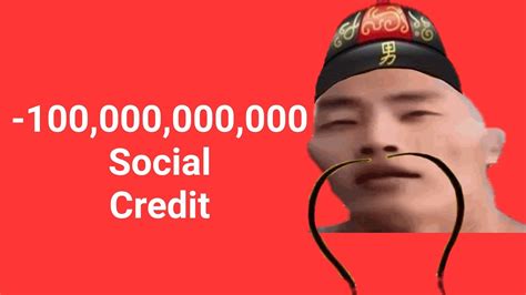 Chinese Social Credit meme 2 - YouTube