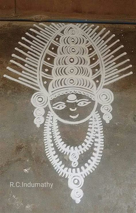 Dasara rangoli by Indumathy. | Jhansi, Inspiration, Traditional