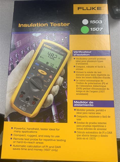 FLUKE 1507 INSULATION TESTER METER Multimeter Nice Tool for Sale - electronic-circuits-diagrams.com