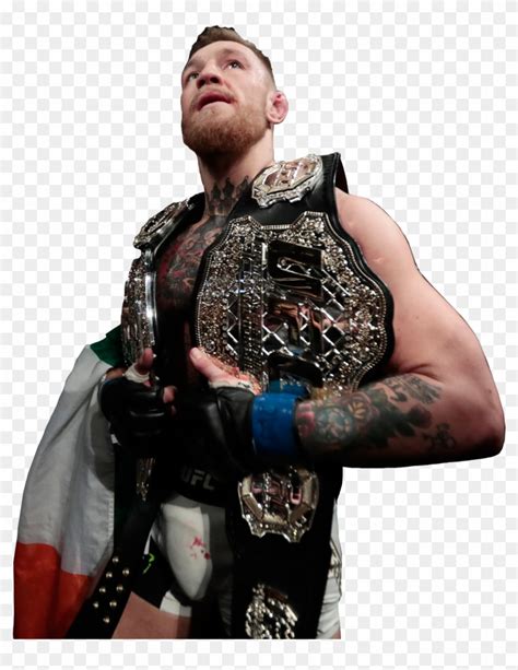 Ap 613051767173 - Conor Mcgregor Two Belts Ufc, HD Png Download ...