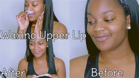 FIRST TIME EVER WAXING MY UPPER LIP AT HOME | BEFORE AND AFTER - YouTube