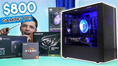 Epic $800 Gaming PC Build 2019! [GTX 1660 & Ryzen 5 2600 w/ Benchmarks!] - YouTube