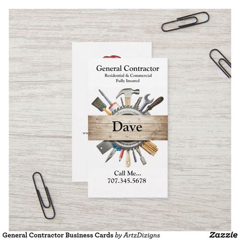 General Contractor Business Cards | Zazzle.com | General contractor ...