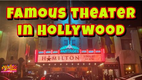 Watching Hamilton in Pantages Theater Hollywood - YouTube