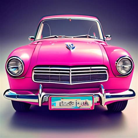 Premium AI Image | Pink Barbie Car