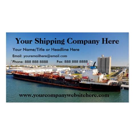 Shipping Company Double-Sided Standard Business Cards (Pack Of 100 ...