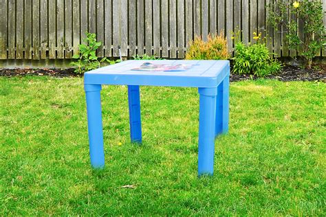 "Brights" Childrens Kids Plastic Table for Indoor & Outdoor Use 49 x 49 x 44cm | eBay