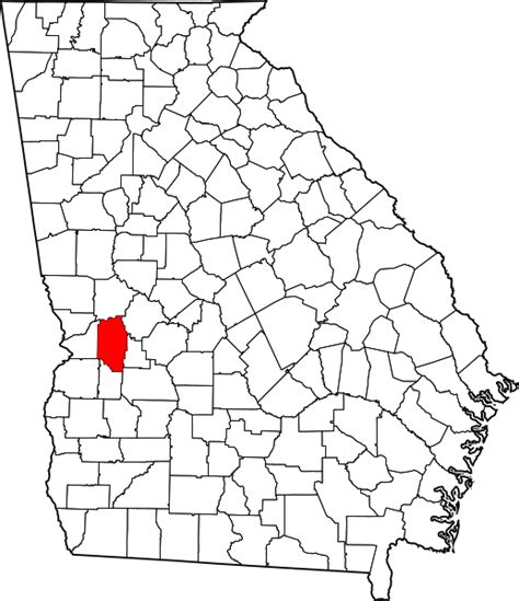 Image: Map of Georgia highlighting Marion County