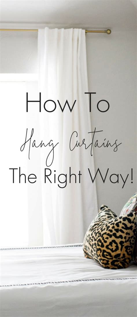 How To Hang Curtains The Right Way • Project Allen Designs