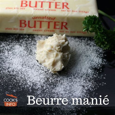 Beurre Manié - CooksInfo