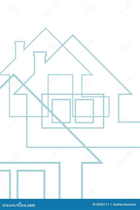 The Country House Drawing 1 Stock Illustration - Illustration of ...