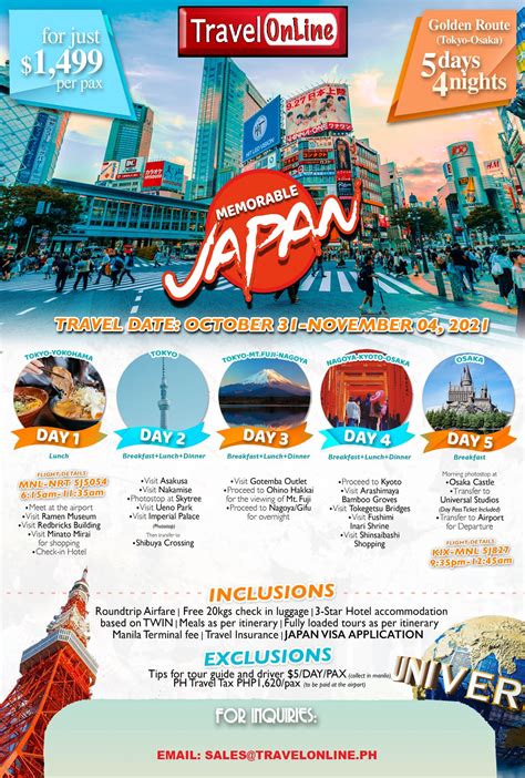 2021 JAPAN ALL IN TOUR PACKAGES - TravelOnline Philippines