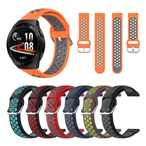 Silicone Watchband Band For HUAWEI WATCH GT 2e GT2e Smartwatch Wrist Strap Replacement Bracelet ...