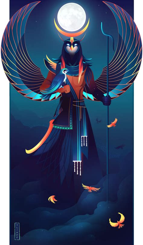 Khonsu ~ Egyptian Gods by Yliade on @DeviantArt | Ancient egyptian art ...