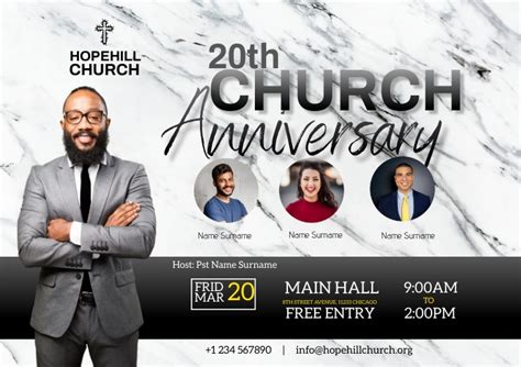 church anniversary Template | PosterMyWall