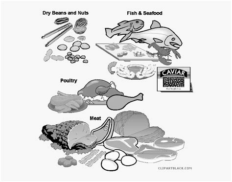 Fish Food Clipartblack Com Animal Free Black - Meat Fish Meat And Poultry Clipart, HD Png ...