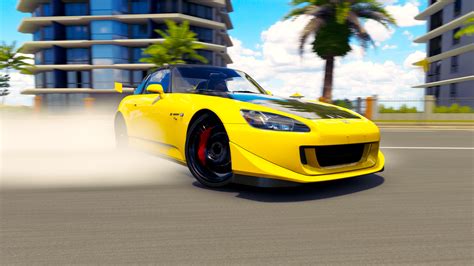 Download Drift Yellow Car Honda S2000 Car Video Game Forza Horizon 3 HD Wallpaper