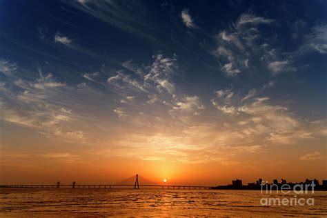 Colourful sunset at Mumbai Sea link bridge Photograph by Milind Ketkar ...