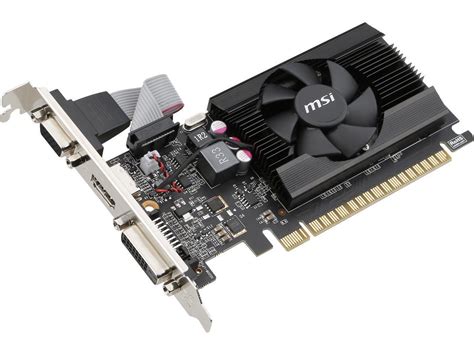 MSI GeForce GT 710 2GB DirectX 12 GT 710 2GD3 LP 64-Bit DDR3 PCI Express 2.0 HDCP Ready Low ...