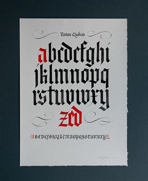 Blackletter alphabet calligraphy collection | Behance